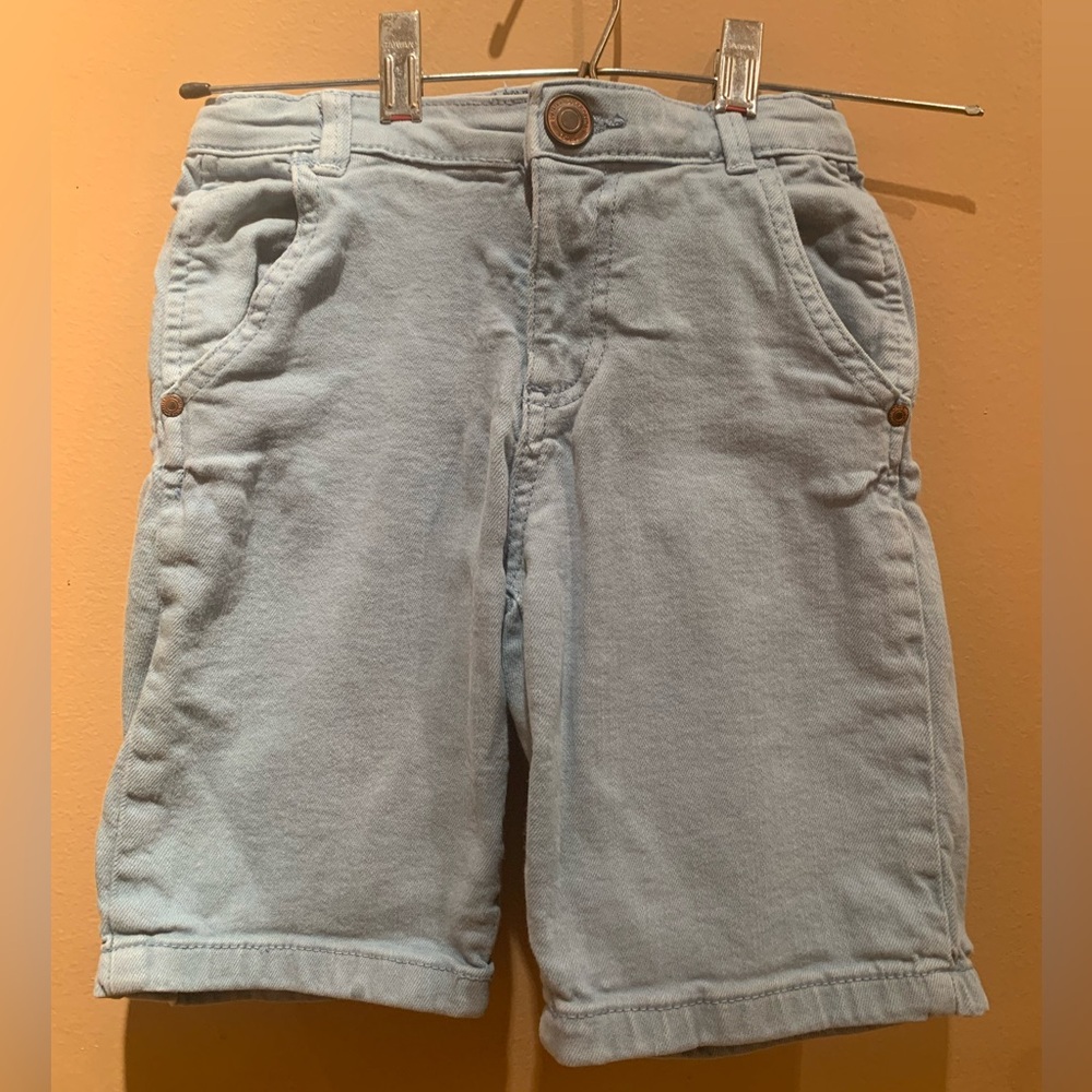 Zara Kids Light Wash Denim Shorts Size 7